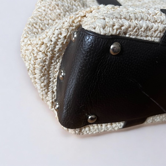 BCBG MaxAzria straw tote - Picture 10 of 13